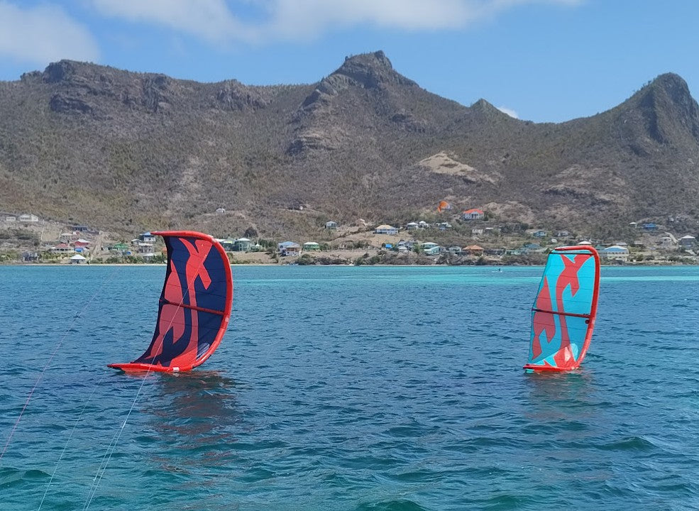 F-One Bandit 7m+9m+12m Kites with 2 bars USED