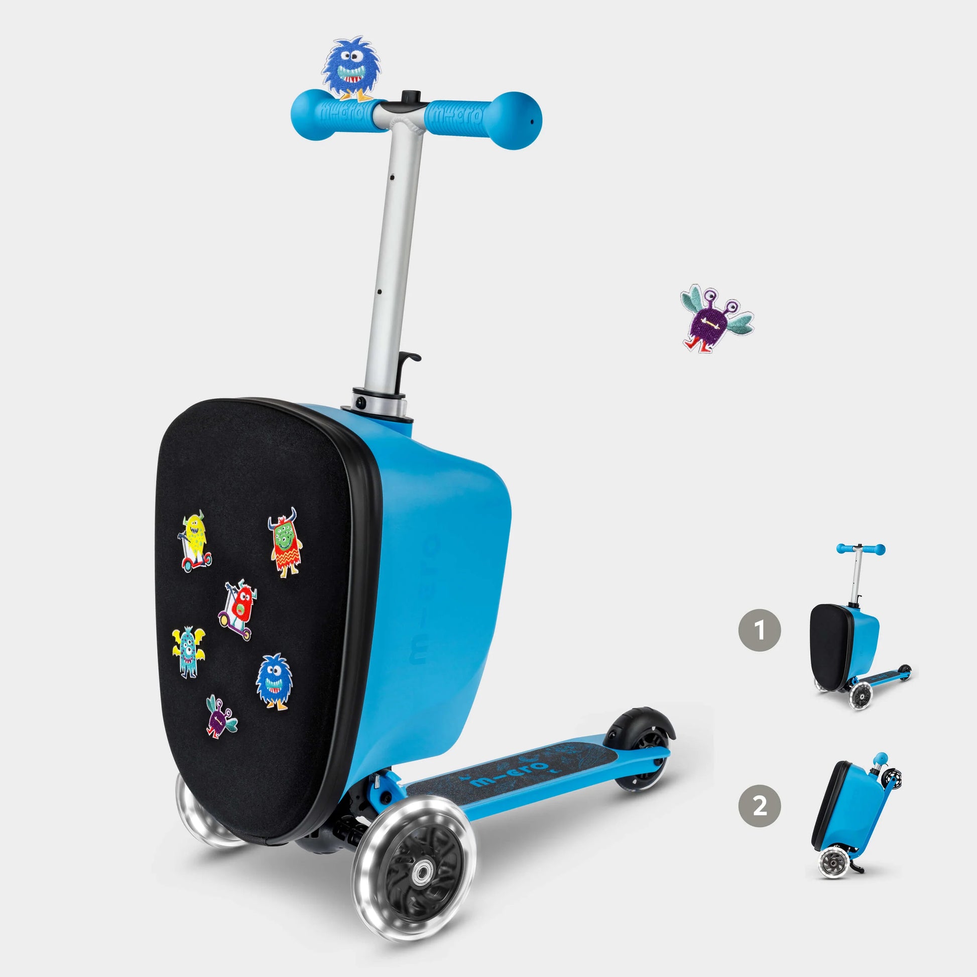 Micro Scooter Luggage Junior LED - Scootcases