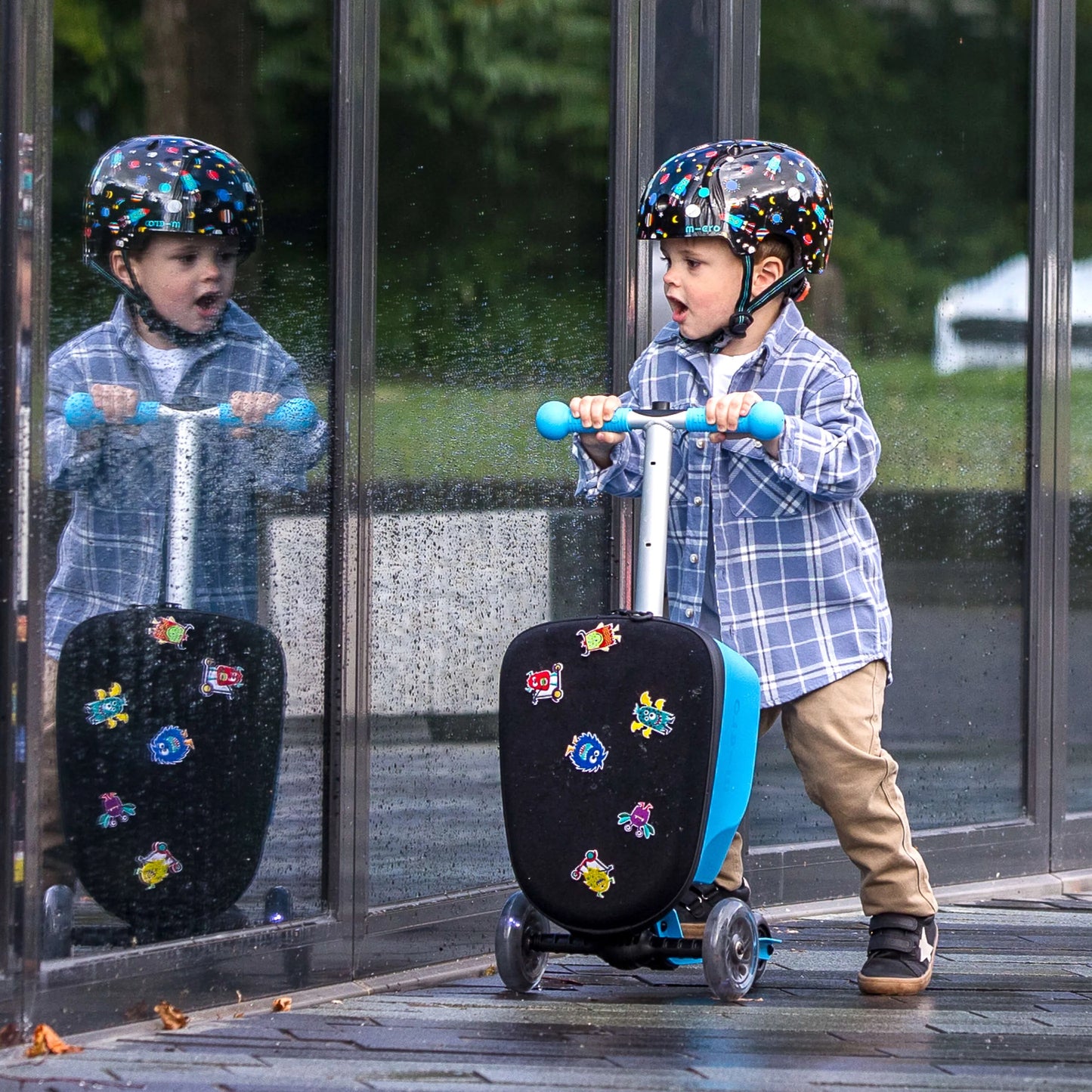 Micro Scooter Luggage Junior LED - Scootcases