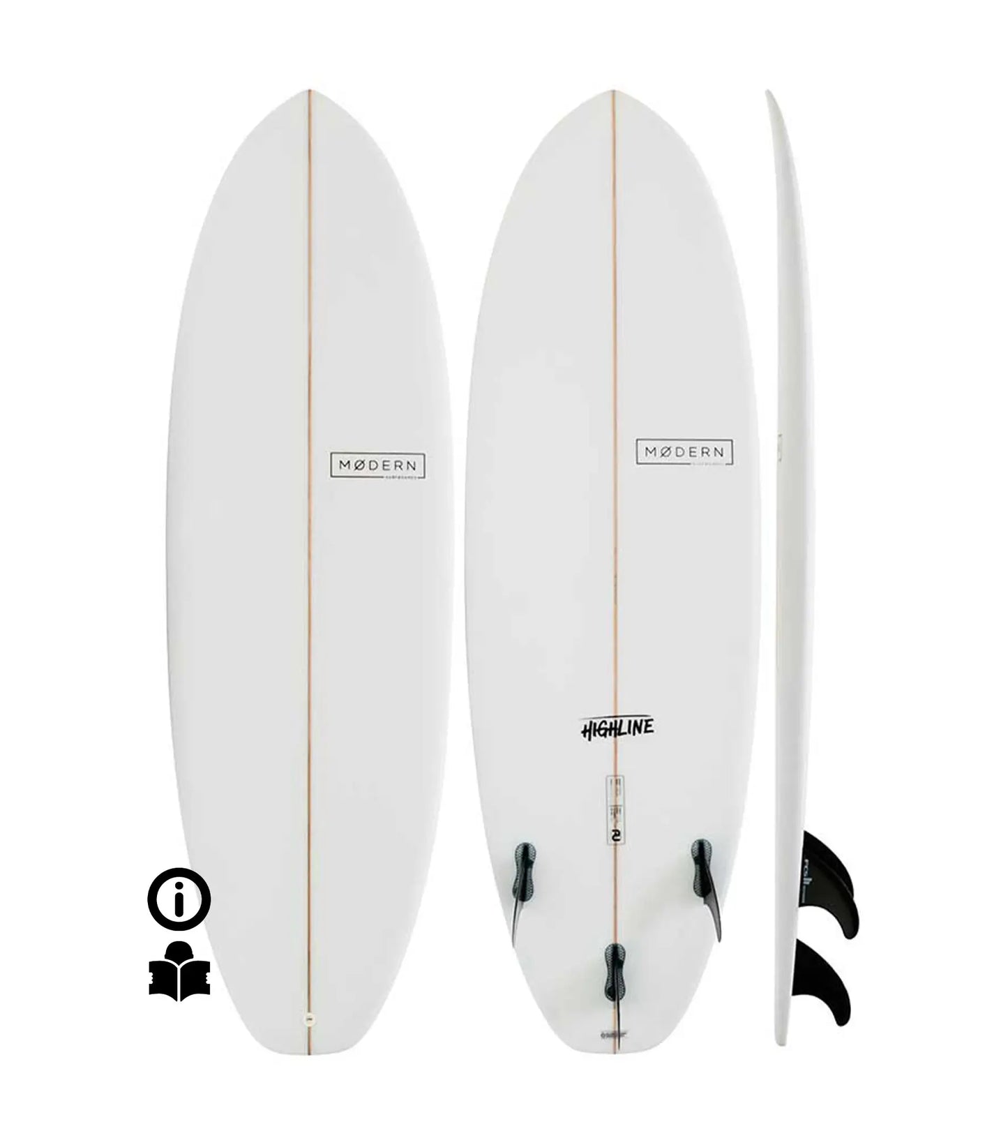 Modern Highline PU - FCS II - 3 Fin FACTORY SECOND - Short Boards