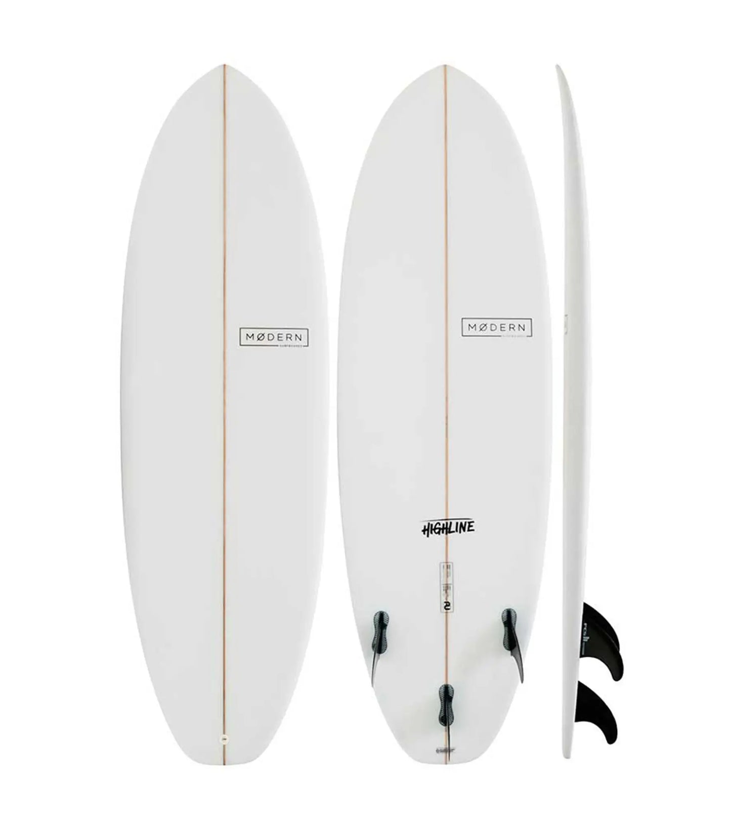 Modern Highline PU - FCS II - 3 Fin FACTORY SECOND - Short Boards