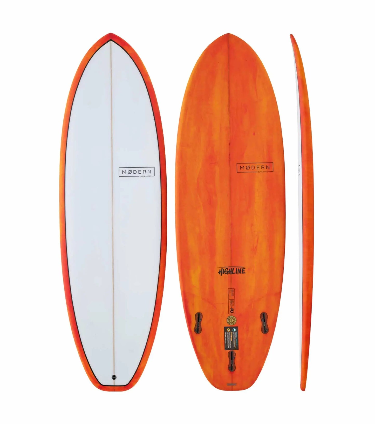 Modern Highline PU - FCS II - 3 Fin FACTORY SECOND - Short Boards