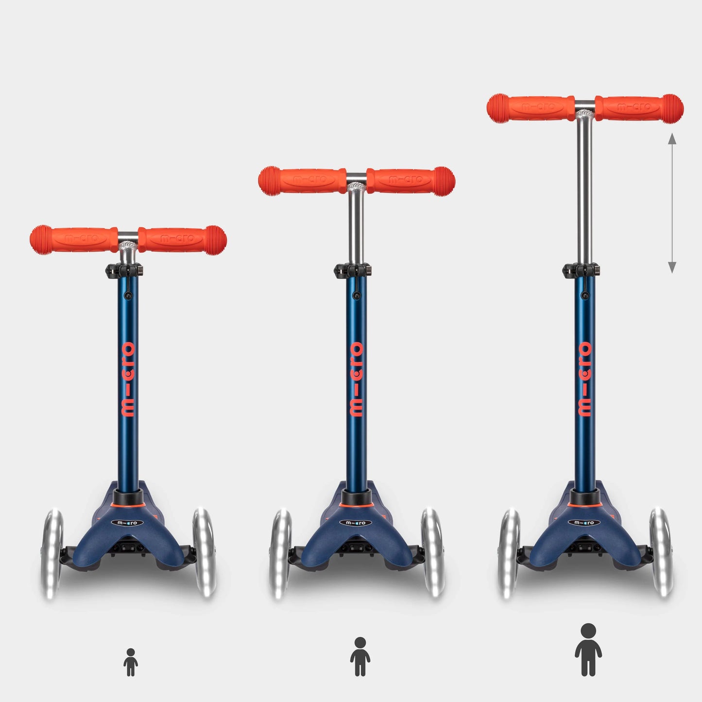 Micro MINI Deluxe LED - 3 Wheel Steps
