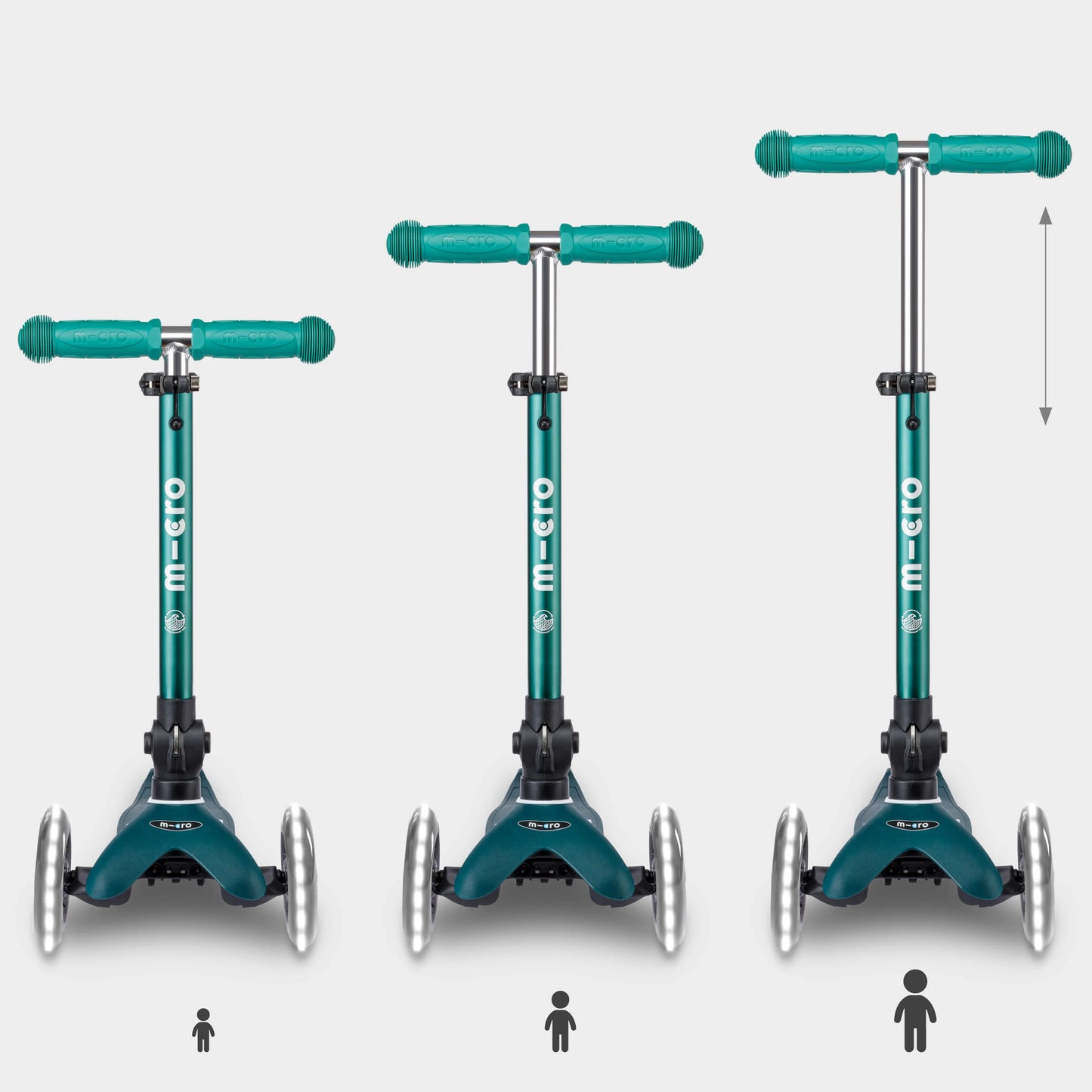 Micro MINI Foldable Deluxe ECO LED - 3 Wheel Steps
