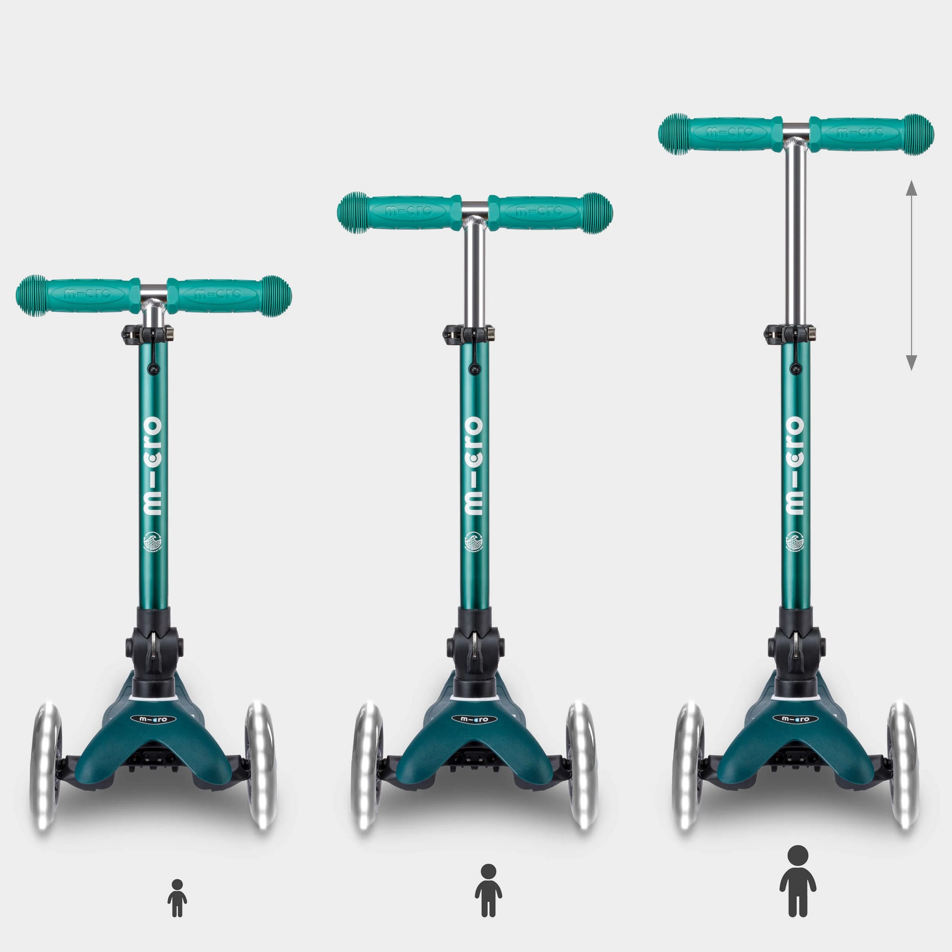 Micro MINI Foldable Deluxe ECO LED - 3 Wheel Steps