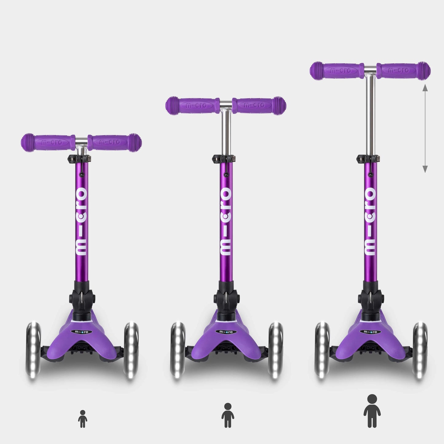 Micro MINI Deluxe FOLDABLE LED - 3 Wheel Steps