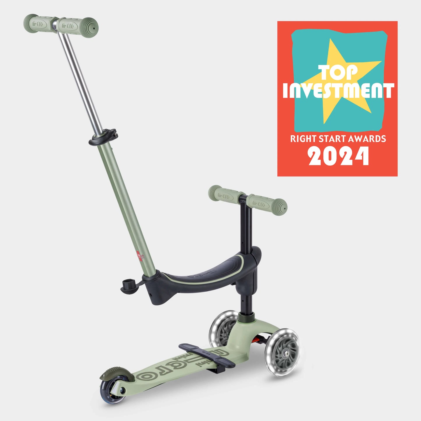 Micro MINI2GROW 4in1 2.0 Deluxe Led - 3 Wheel Steps