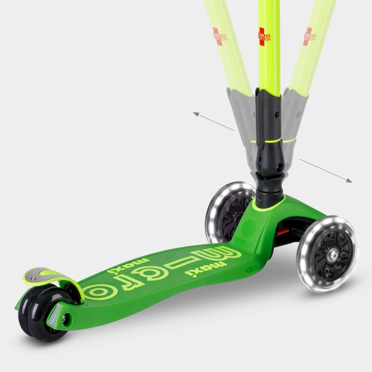 Micro MAXI Deluxe Foldable LED Neon - 3 Wheel Steps