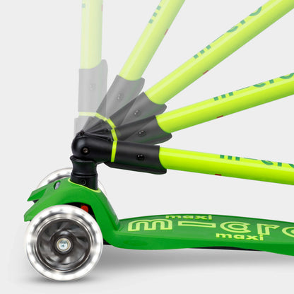 Micro MAXI Deluxe Foldable LED Neon - 3 Wheel Steps