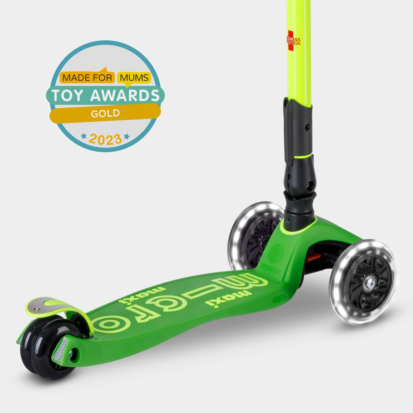 Micro MAXI Deluxe Foldable LED Neon - 3 Wheel Steps