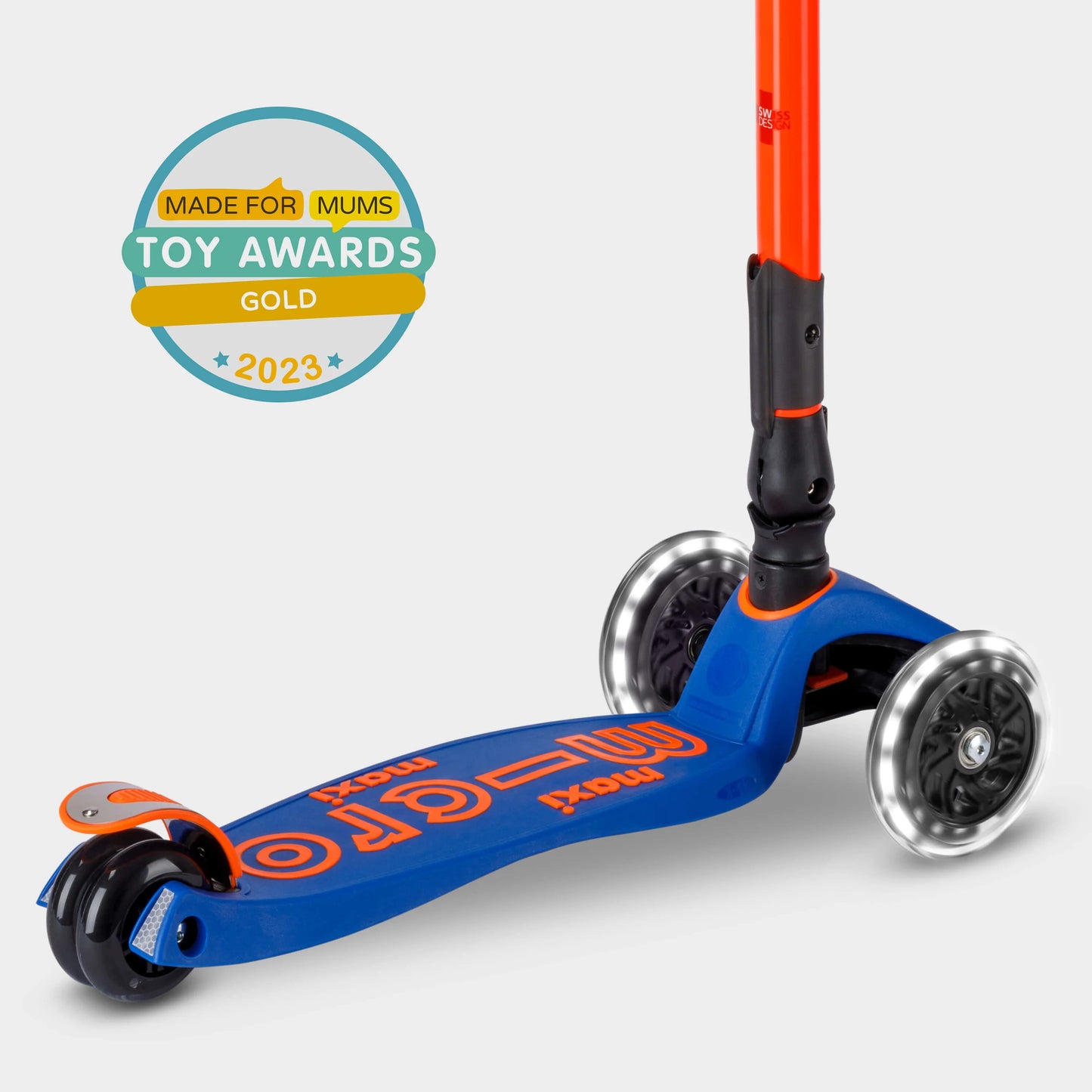 Micro MAXI Deluxe Foldable LED Neon - 3 Wheel Steps