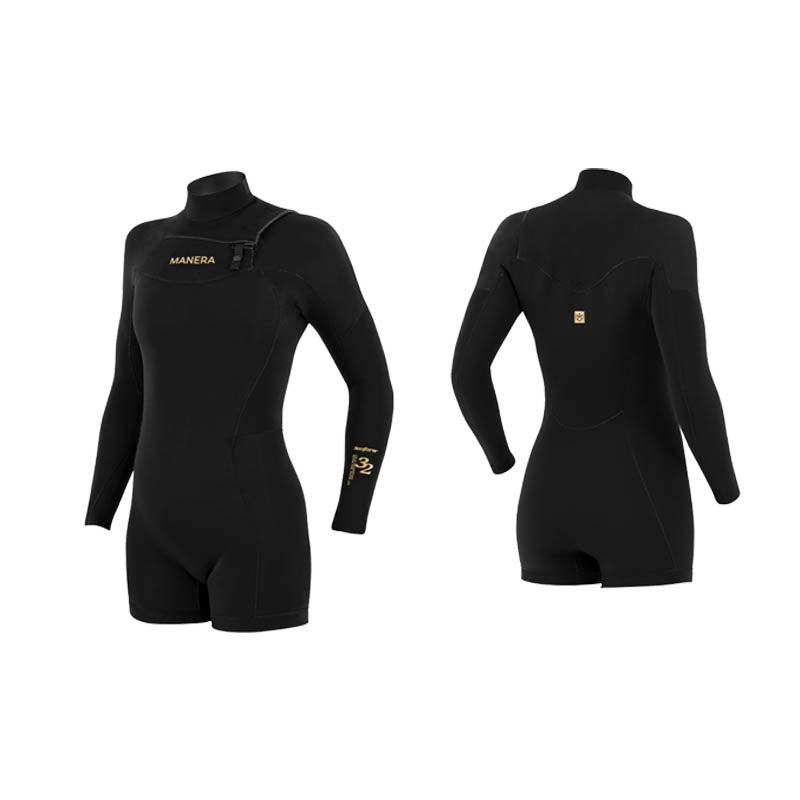 Manera SEAFARER Women SHORTY HYBRID FZ 3/2mm - Short Arm / Front-zip