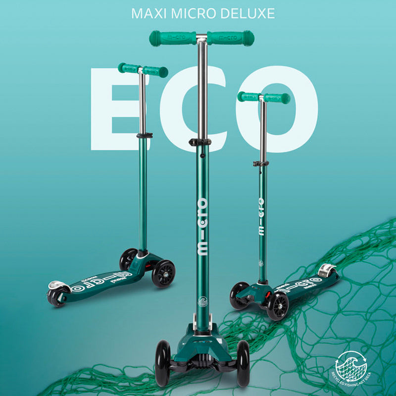 Micro MAXI Deluxe Eco LED - 3 Wheel Steps
