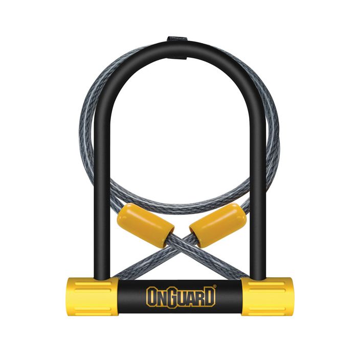Onguard Bulldog DT U-Lock w/Cable - Key U-Lock w/Cable (SILVER)