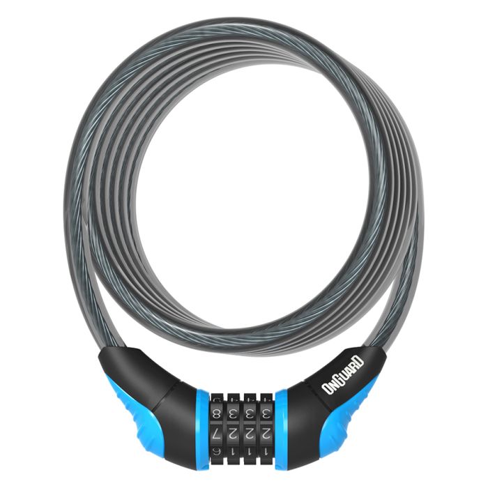 Onguard Neon Coil Combo Cable Lock - Combo Cable Locks