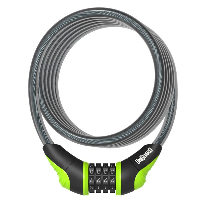 Onguard Neon Coil Combo Cable Lock - Combo Cable Locks