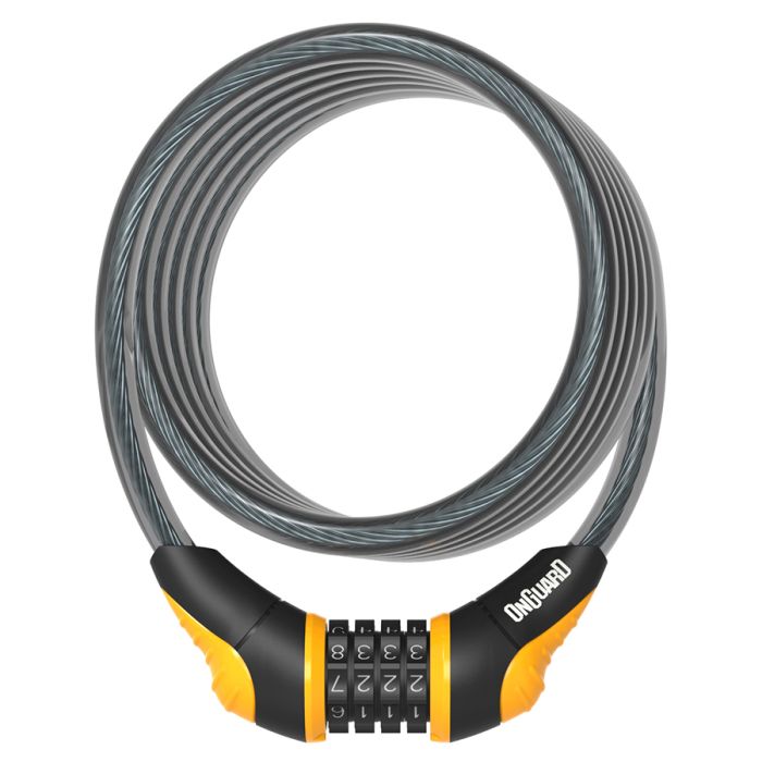 Onguard Neon Coil Combo Cable Lock - Combo Cable Locks