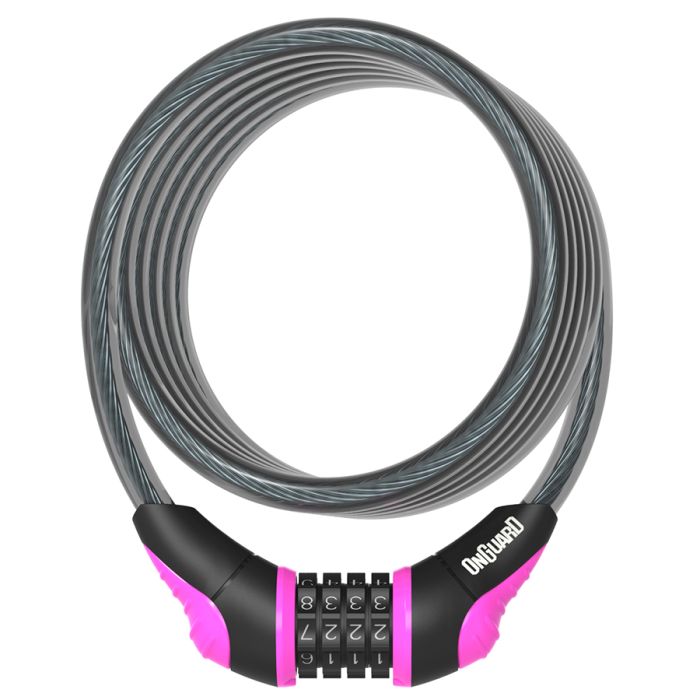 Onguard Neon Coil Combo Cable Lock - Combo Cable Locks