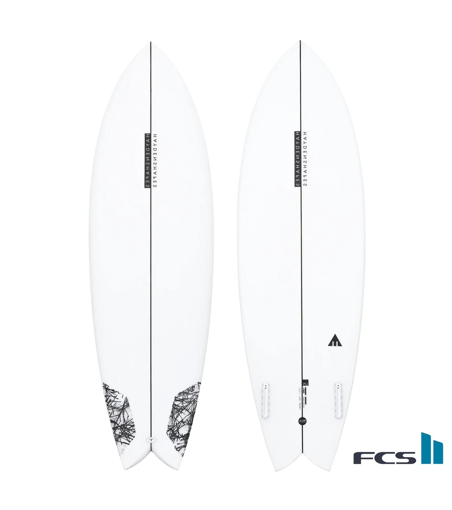 Haydenshapes Hypto Krypto TWIN PU - FCS II - 2 Fin - Short Boards