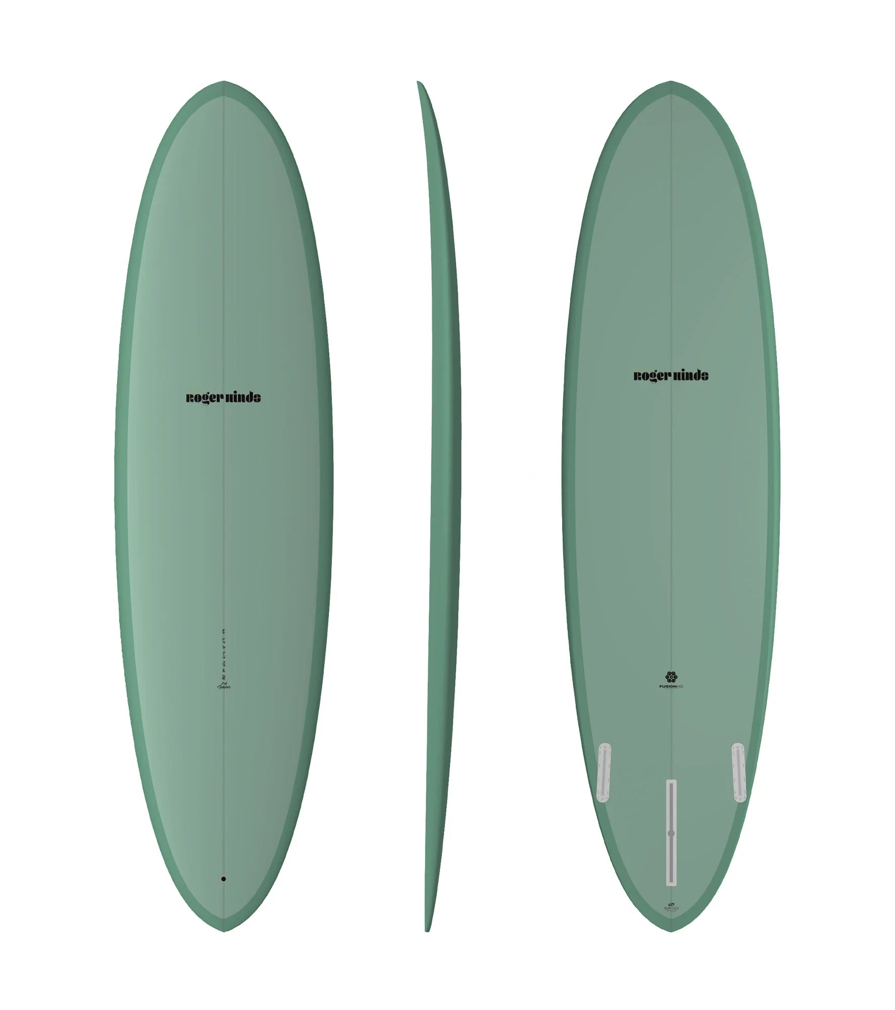 Roger Hinds Tamago - Fusion HD - Futures - 2 + 1 Fin - Fun Boards