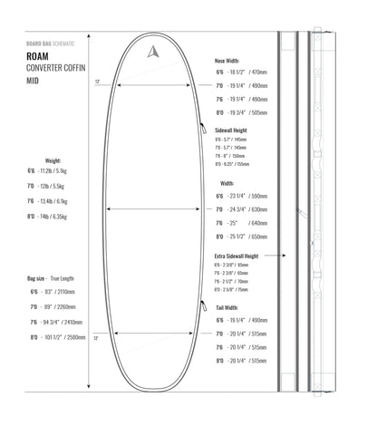 Roam Converter Coffin Board Bag - Coffin Bags