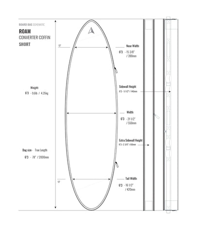 Roam Converter Coffin Board Bag - Coffin Bags