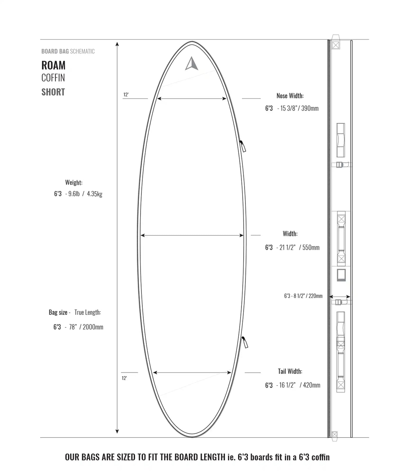 Roam Coffin Board Bag - Coffin Bags