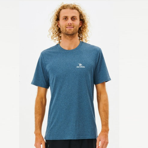 Rip Curl Search Series Short Sleeve Uv Tee 12Xmrv Navy Marle - Tees