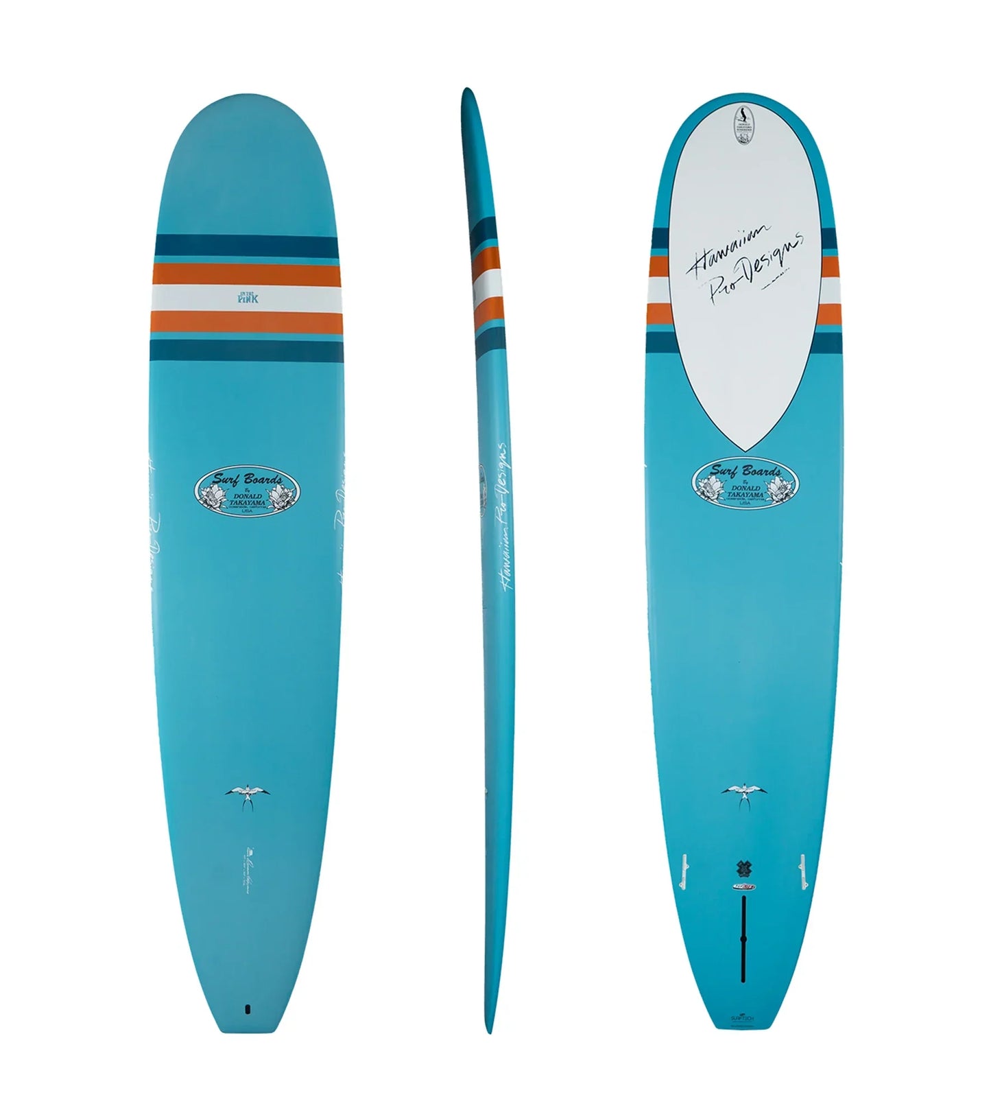 Takayama In The Pink - Tuflite V-Tech - FCS II - 2 + 1 Fin - Long Boards