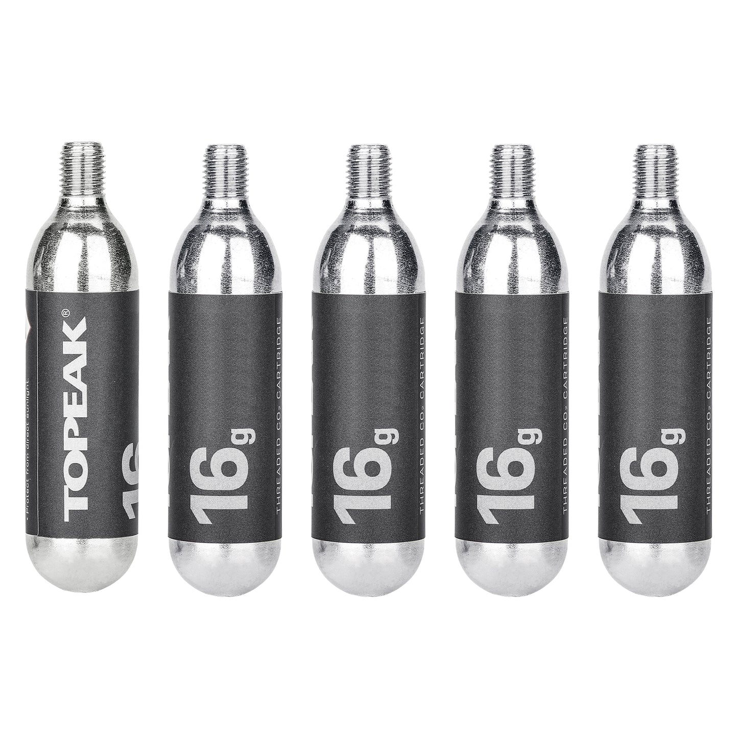 Topeak CO2 Cartridge 16g Threated (5 pieces) - CO2 pumps