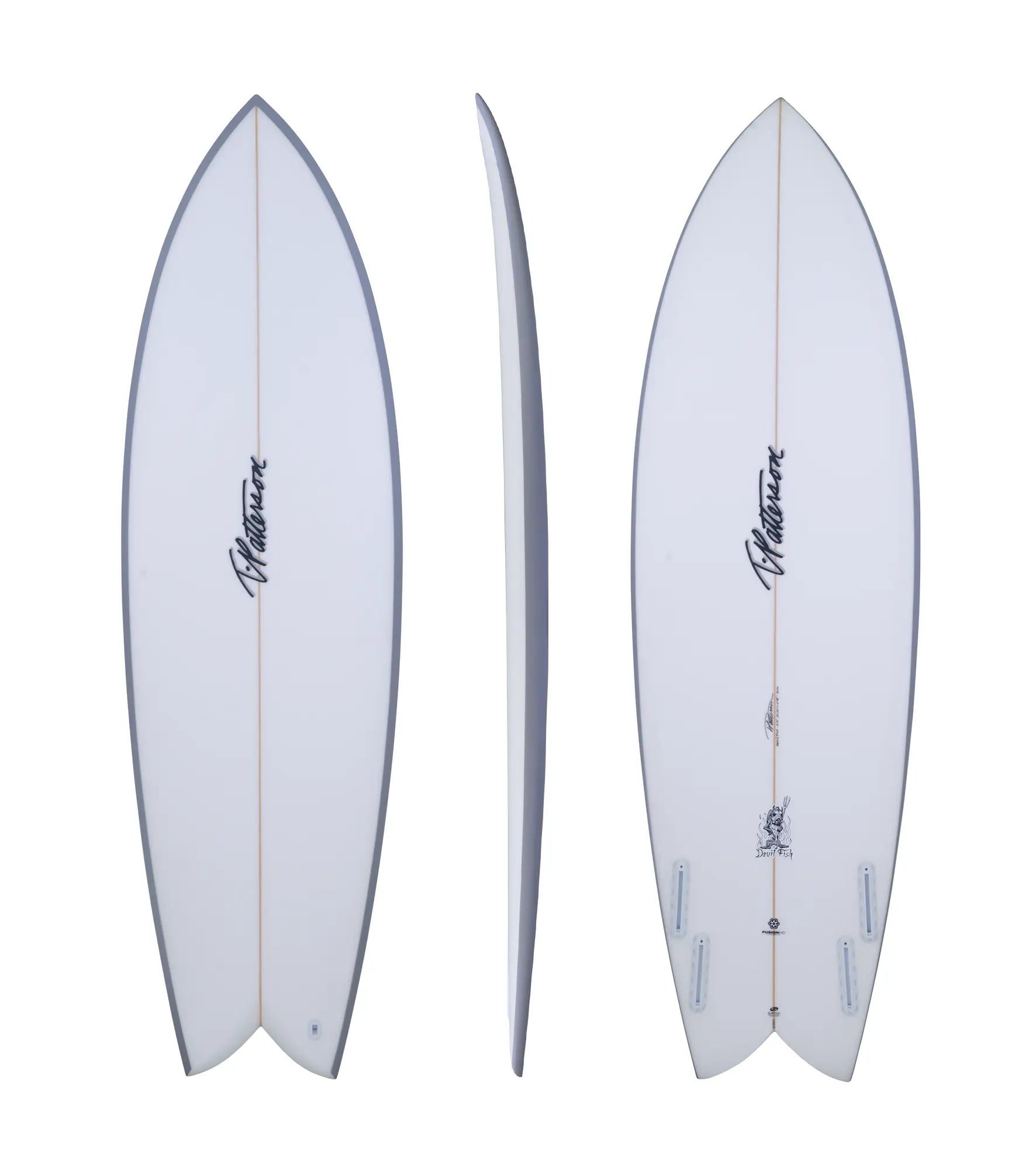 Timmy Patterson Devil Fish - Fusion Pro - Futures - 4 Fin - Short Boards