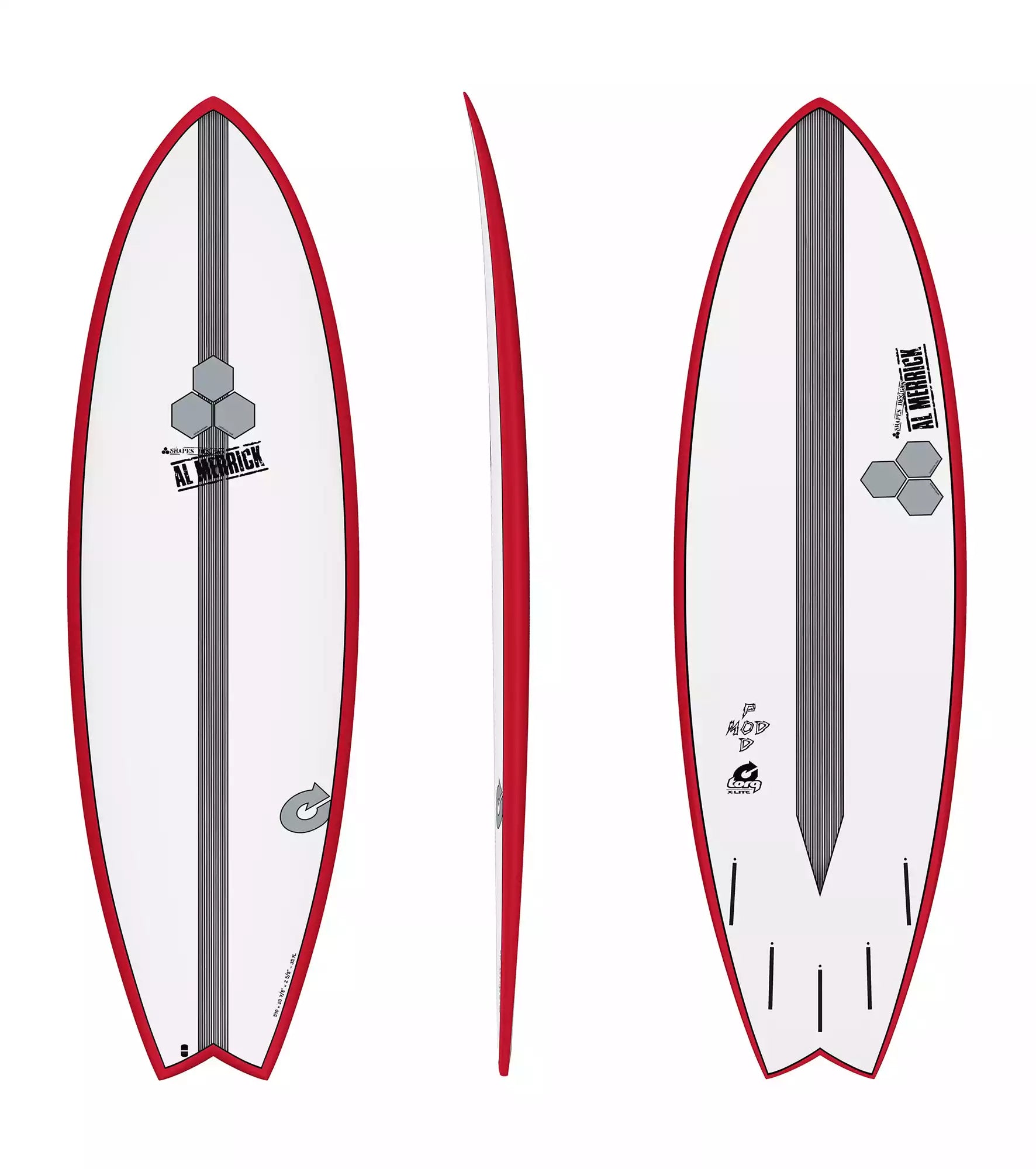 Torq Channel Islands Pod Mod - Al Merrick - X-Lite - Futures - 5 Fin - Short Boards