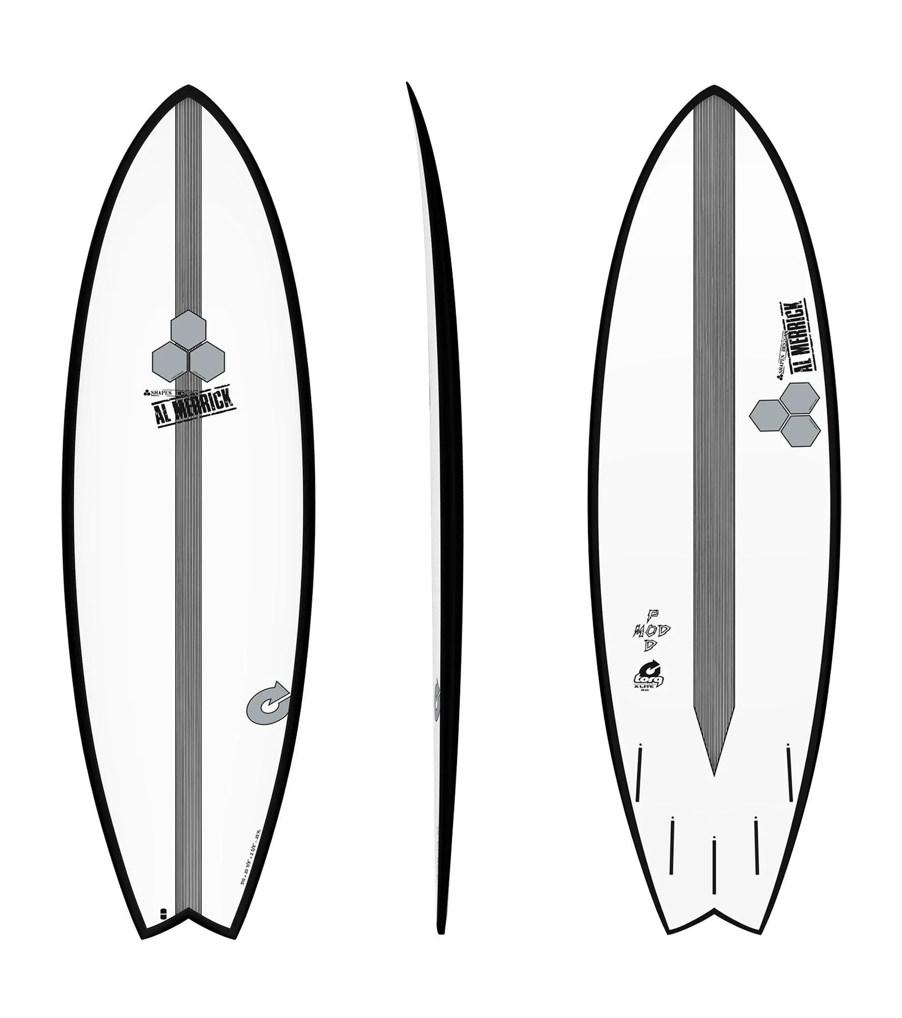 Torq Channel Islands Pod Mod - Al Merrick - X-Lite - Futures - 5 Fin - Short Boards