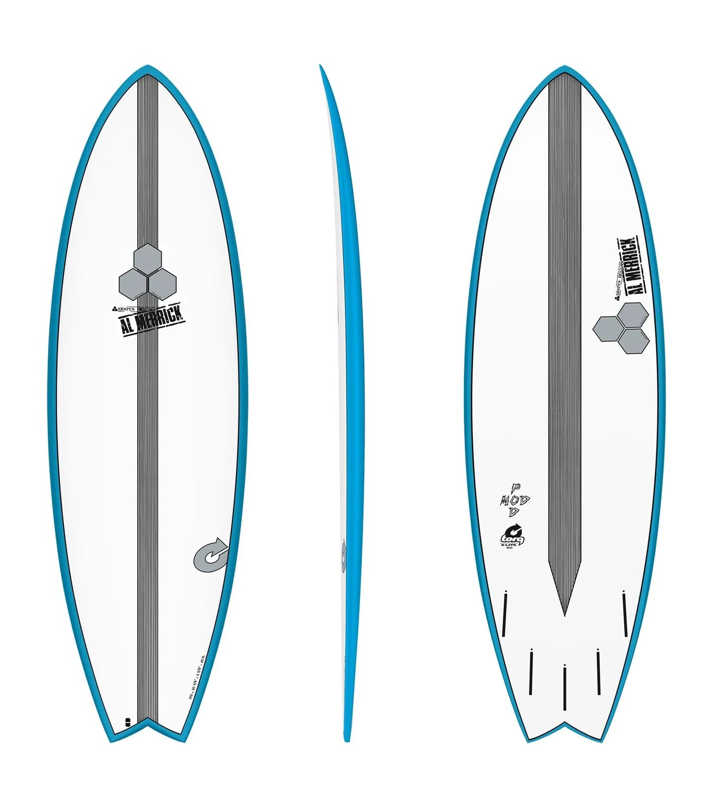 Torq Channel Islands Pod Mod - Al Merrick - X-Lite - Futures - 5 Fin - Short Boards