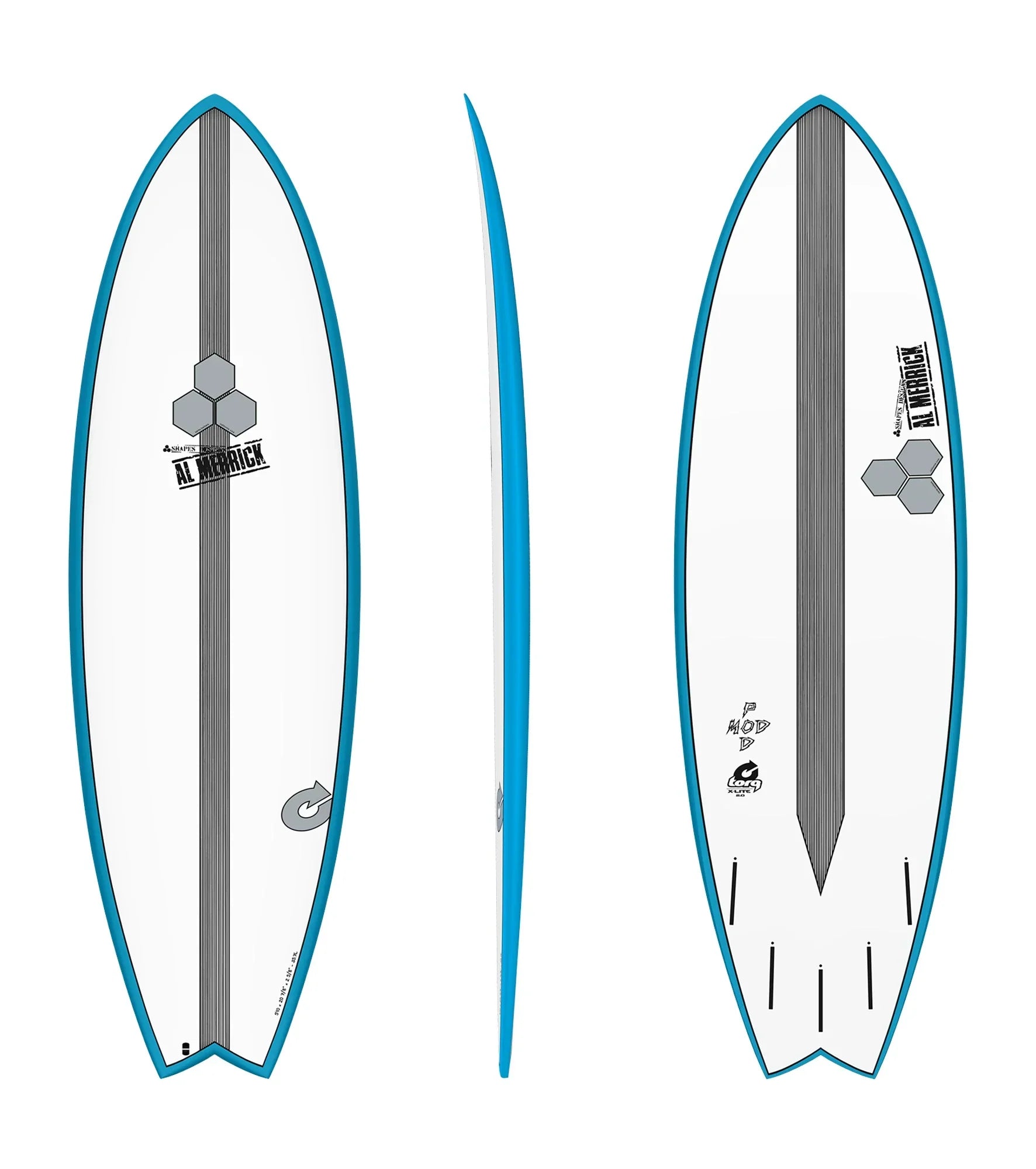 Torq Channel Islands Pod Mod - Al Merrick - X-Lite - Futures - 5 Fin - Short Boards