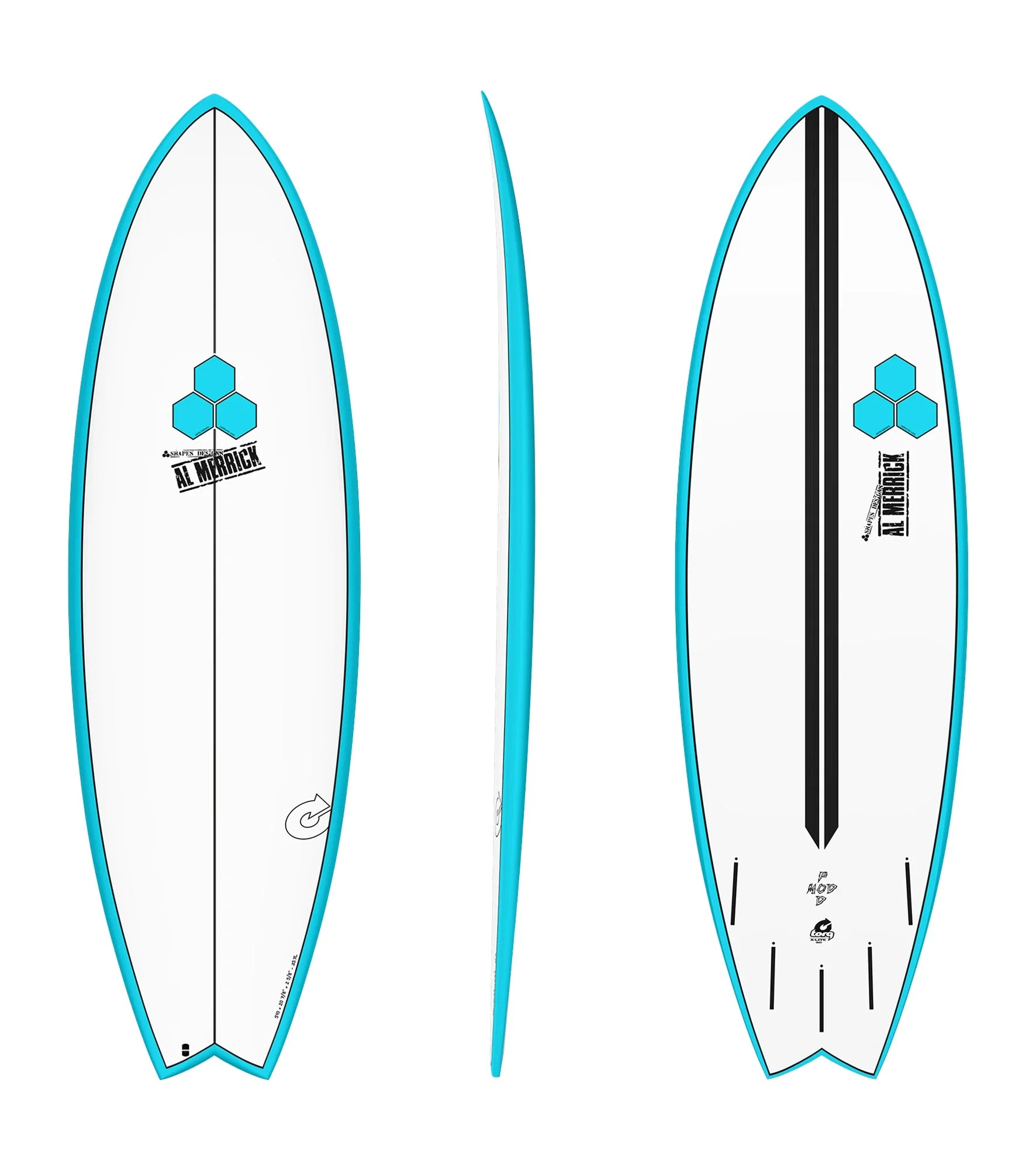 Torq Channel Islands Pod Mod - Al Merrick - X-Lite - Futures - 5 Fin - Short Boards