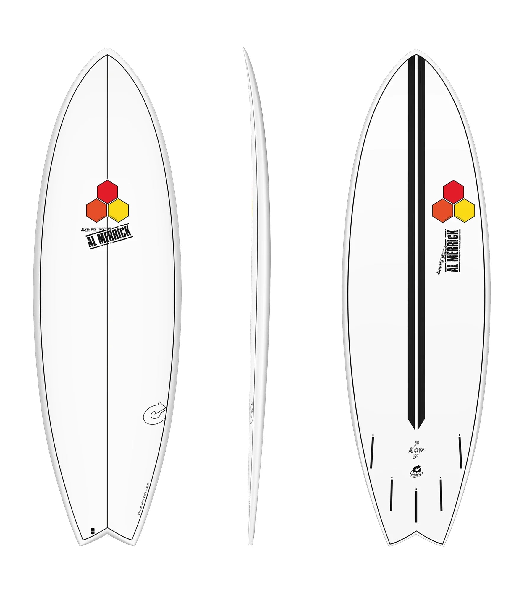 Torq Channel Islands Pod Mod - Al Merrick - X-Lite - Futures - 5 Fin - Short Boards
