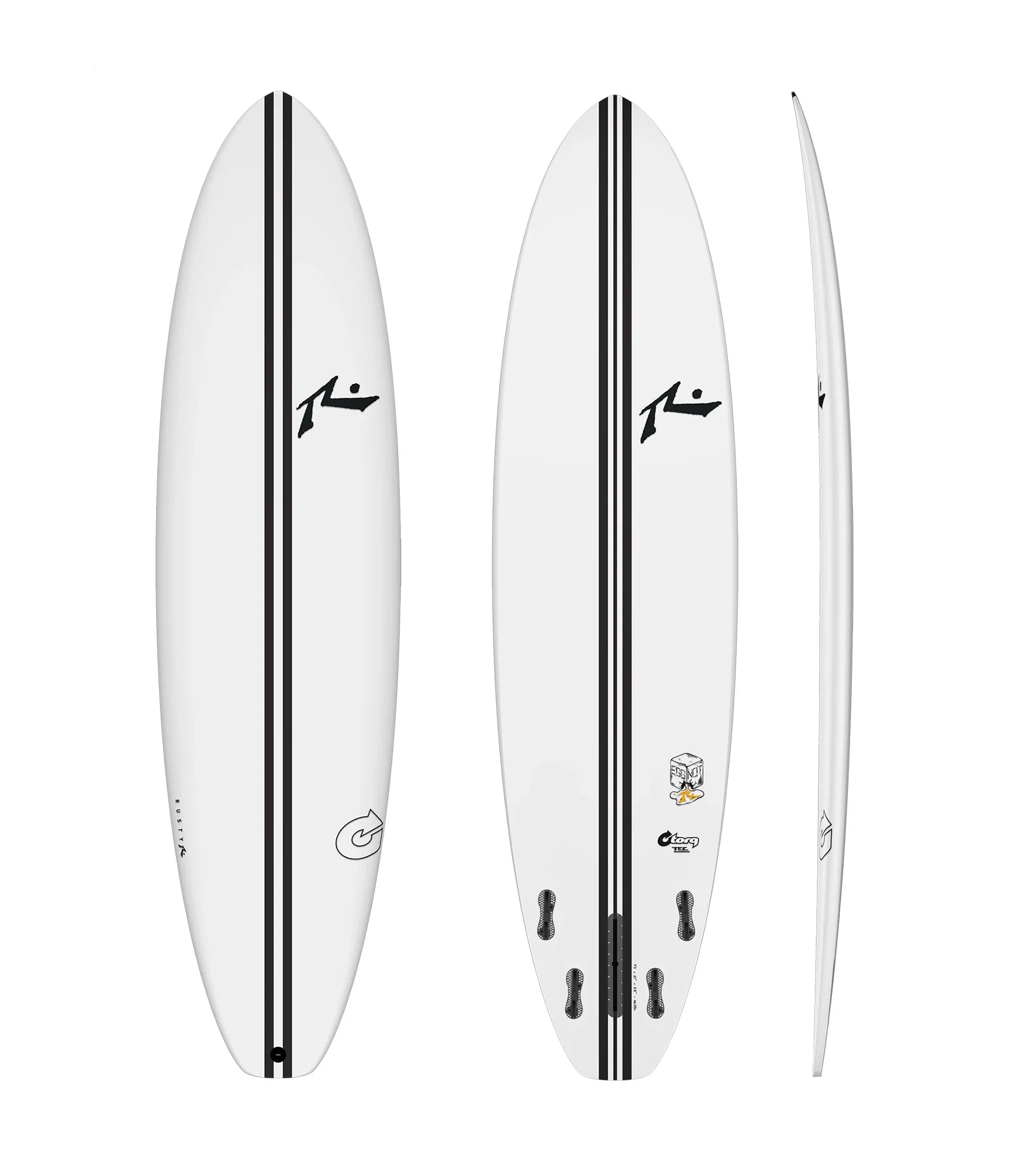 Torq Rusty Egg Not - TEC - FCS II - 4 + 1 Fin - Fun Boards