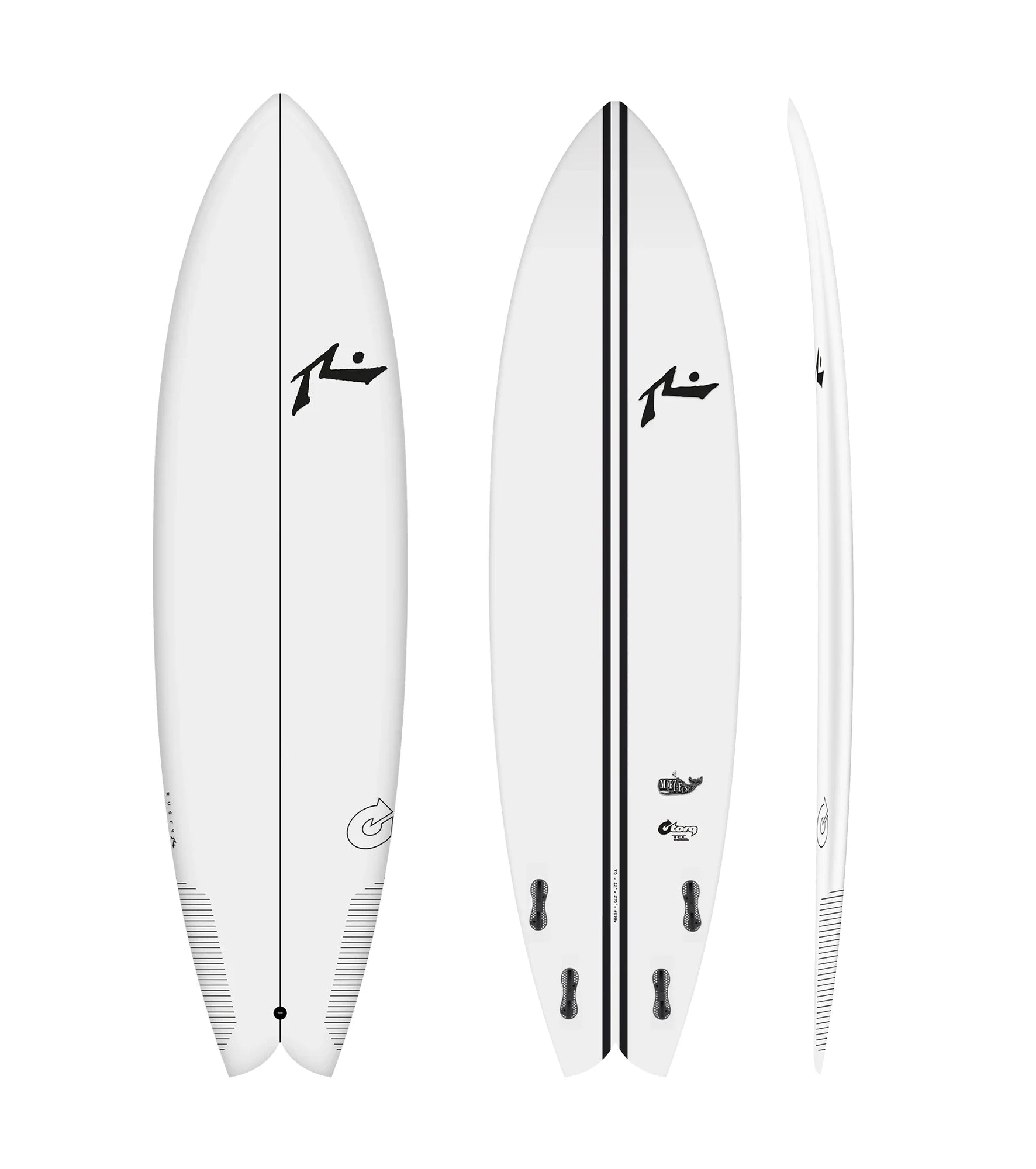 Torq Rusty Moby Fish - TEC - FCS II - 4 Fin - Short Boards