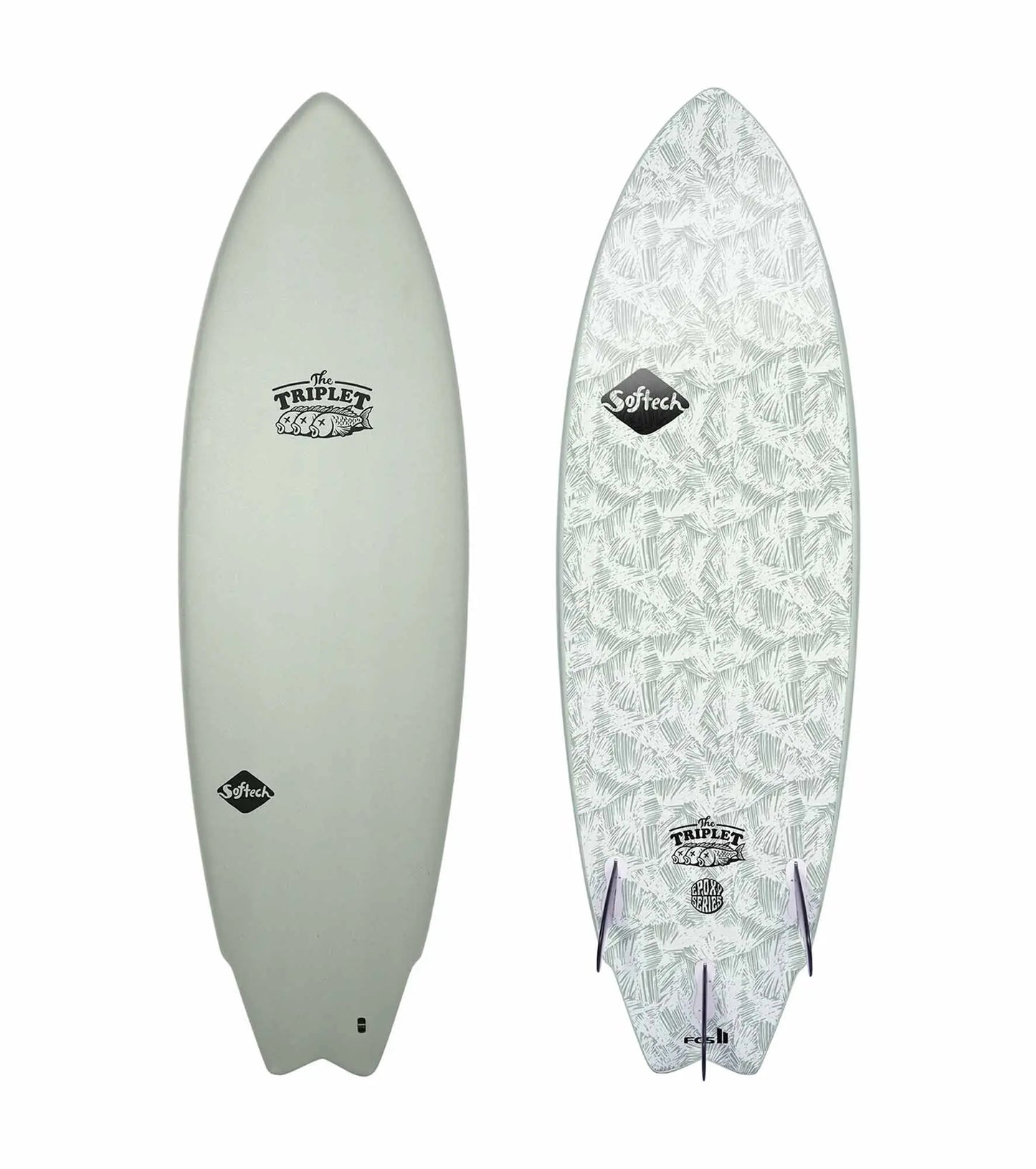 Softech The Triplet Epoxy Series - FCS II - 3 Fin - Short Boards