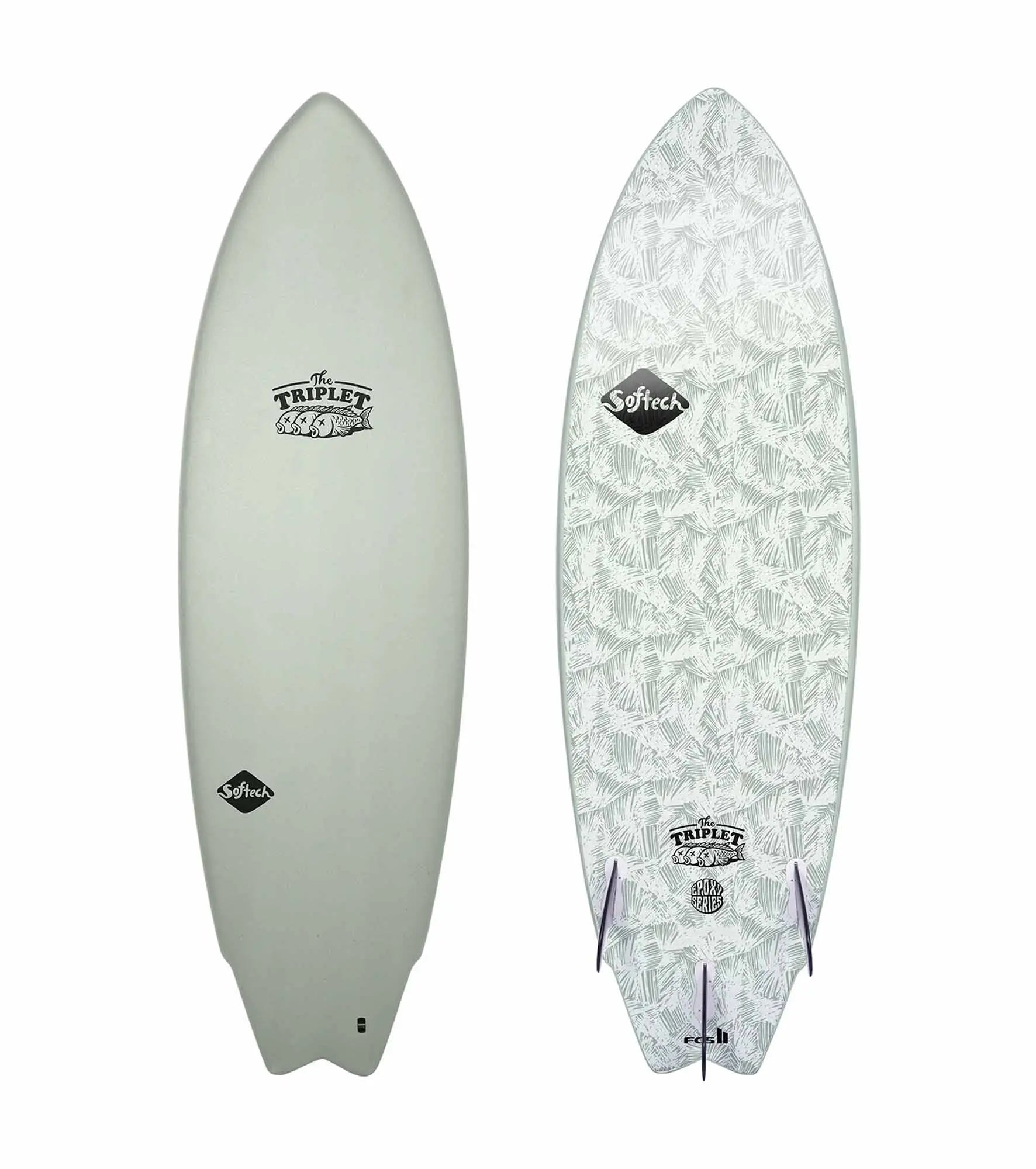Softech The Triplet Epoxy Series - FCS II - 3 Fin - Short Boards