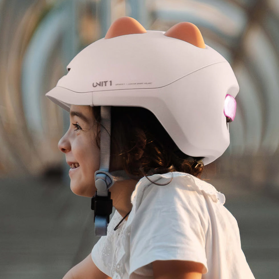 Unit 1 SPARKY Junior Smart Helmet - Helmet w/Lights