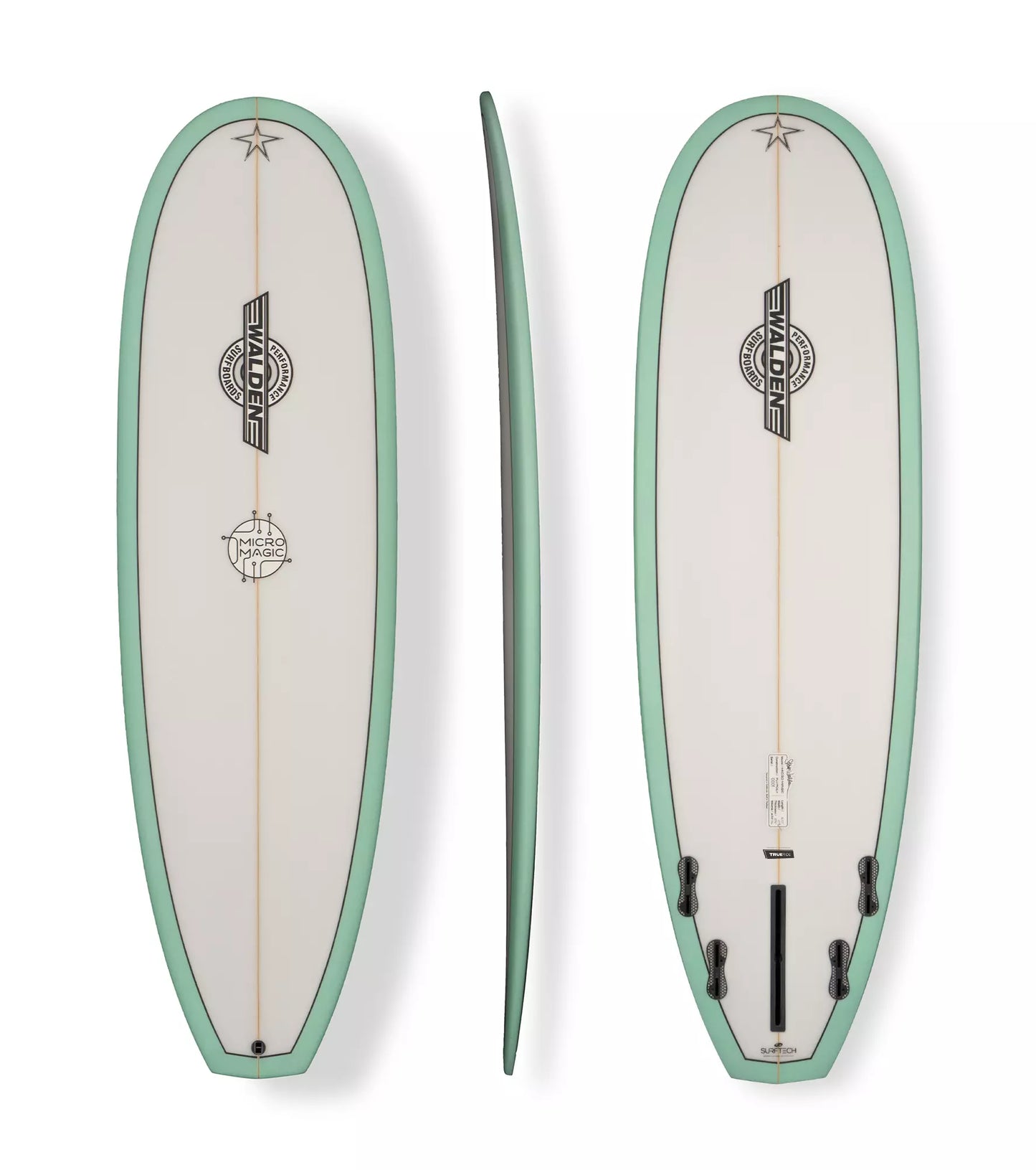 Walden Micro Magic - Trueride PU - FCS II - 4 + 1 Fin - Fun Boards