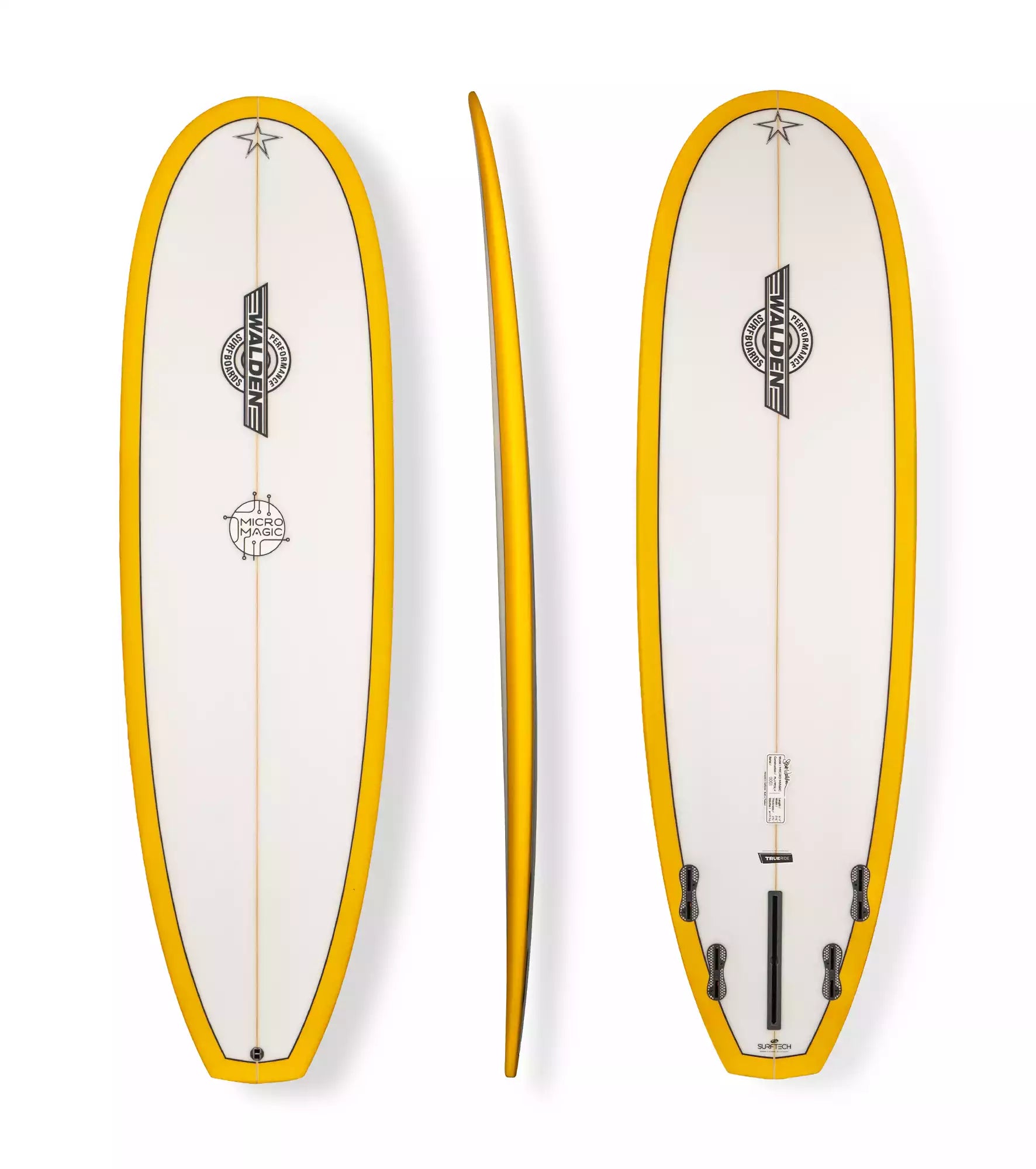 Walden Micro Magic - Trueride PU - FCS II - 4 + 1 Fin - Fun Boards