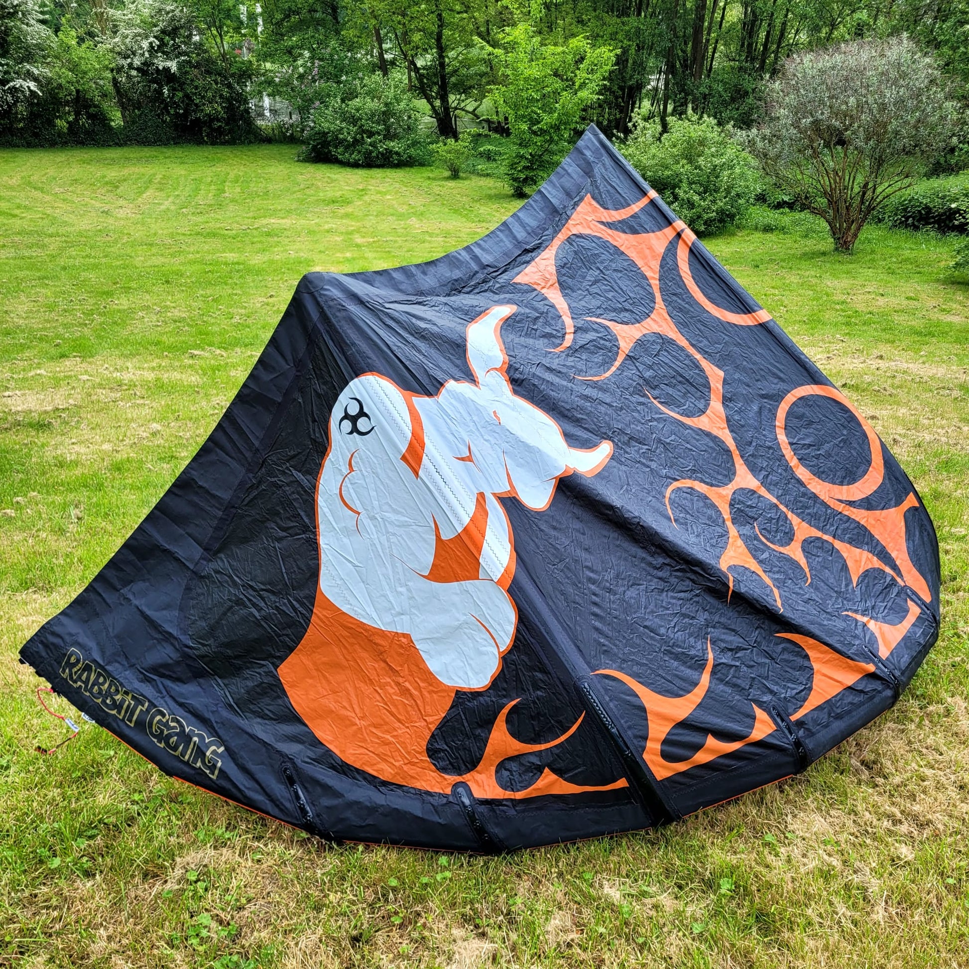 Wainman 6.25m+9m SMOKE Kite w/bar USED | 15 - Kites (GRADE C)
