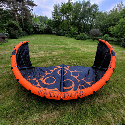 Wainman 6.25m+9m SMOKE Kite w/bar USED | 15 - Kites (GRADE C)