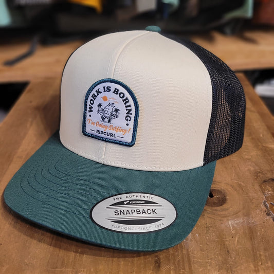 Rip Curl Custom Curve Trucker 005Mhe Bone/Green - Caps