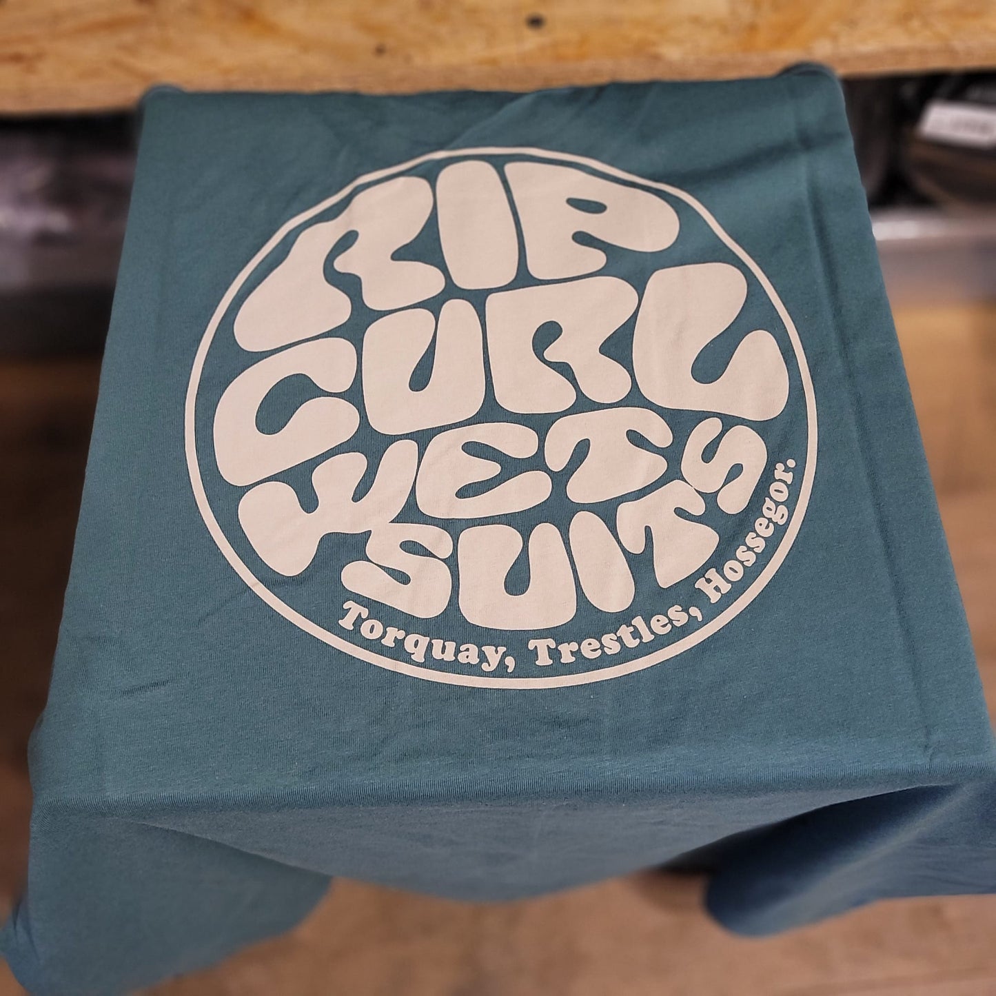 Rip Curl Wetsuit Icon Tee Washed Green 0C8Mte - Tees