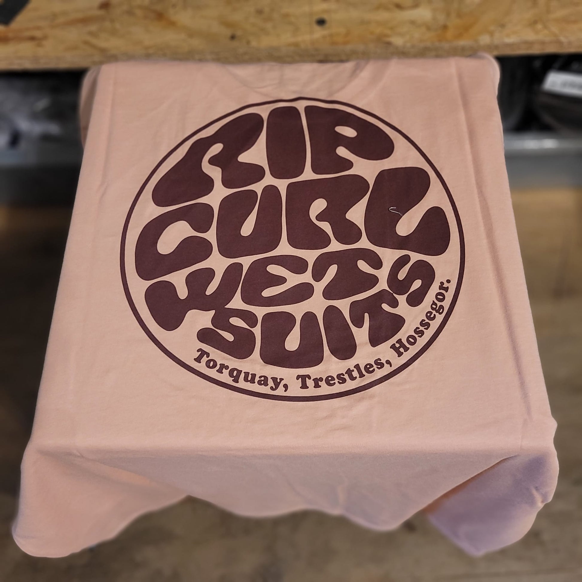 Rip Curl Wetsuit Icon Tee Light Peach 0C8Mte - Tees