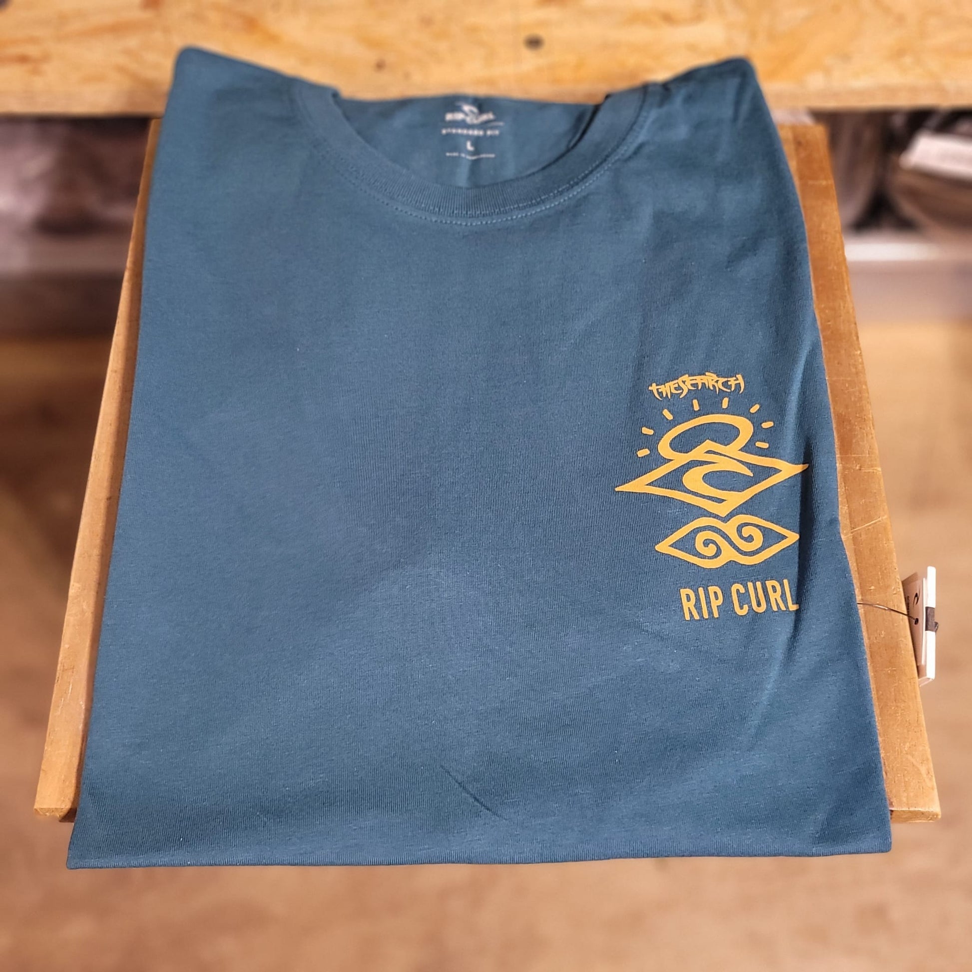 Rip Curl Search Icon Tee 0Cbmte Blue Green - Tees